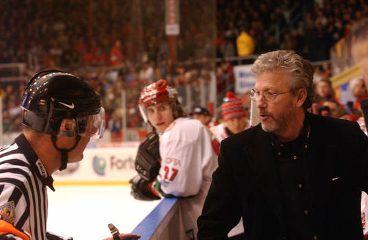 Kent Forsberg, tränare Modo och Ulf Rådbjer, Domare