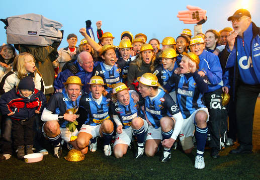 Djurgården, jubel. Svenska mästare, SM-guld