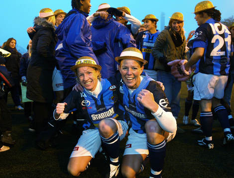 Victoria Svensson, Djurgården, jubel. Svenska mästare,