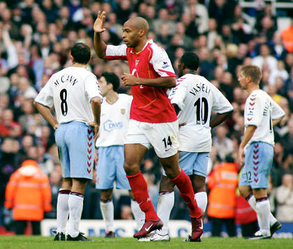 Thierry Henry, Arsenal,  jubel