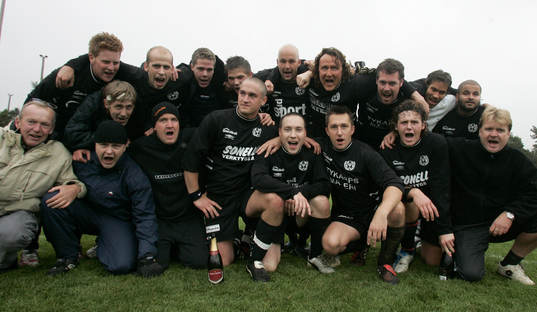 Fotboll, småklubb, kval till div. Vl, Ignaberga, lagbild,