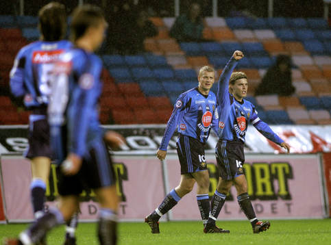 Toni Kuivasto och Johan Arneng, Djurgården. Jubel