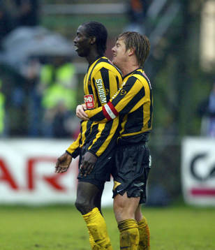 Dioh Williams, Häcken har gjort 3-2 och kramas om av