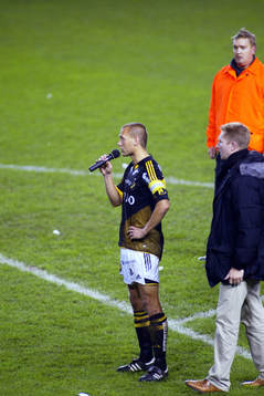Krister Nordin, AIK uppmanar publiken till lugn
