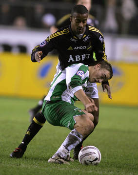 Benjamin Kibebe, AIK och Petter Andersson, Hammarby