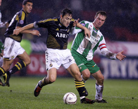 Stefan Ishizaki, AIK och Mikkel Jensen, Hammarby