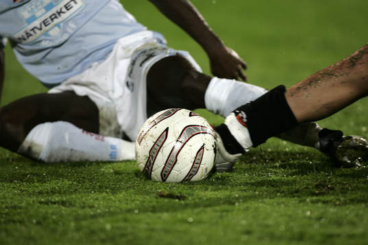 Glidtackling, fot, ben, boll