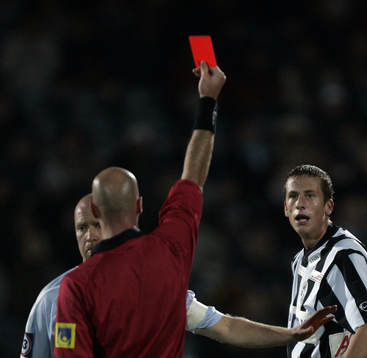 Jonas Olsson, Landskrona utvisning, Rött Kort