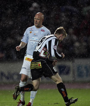 Henrik Nilsson, Landskrona (Jubel) och Olof Persson, Malmö