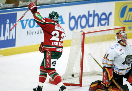 Jonas Esbjörs, Frölunda,  jubel och Kristian Antila,