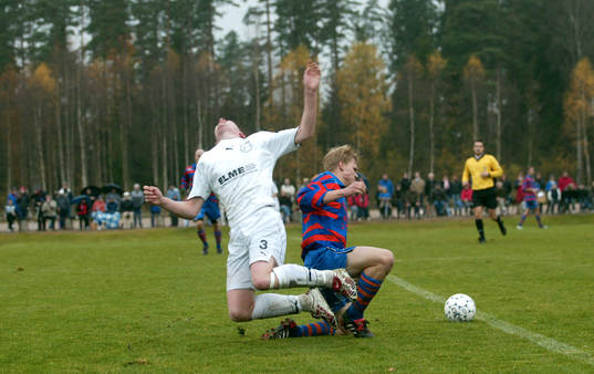 Fotboll, småklubb, kval till div. IV, Treby - Broby
