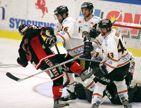 Niclas Wallin, Jaroslav Obsut och Jan Sandström, Luleå