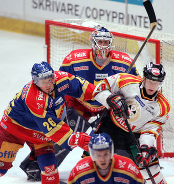 Mika Strömberg och Björn Bjurling, målvakt, Djurgården