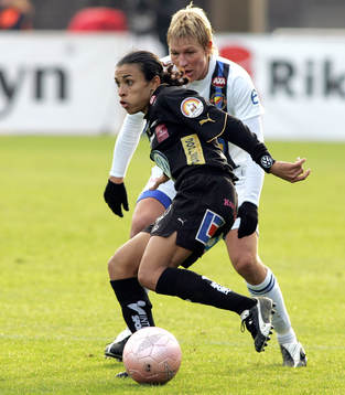 Marta Vieira da Silva, Umeå och Kristin Bengtsson,