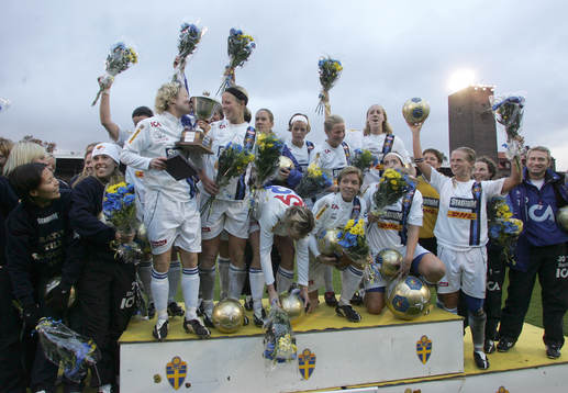 Djurgården / Älvsjö svenska mästarinnor. Svenska
