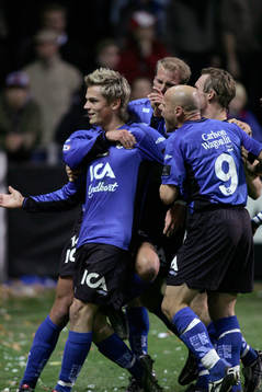 Markus Rosenberg, Halmstad, jubel