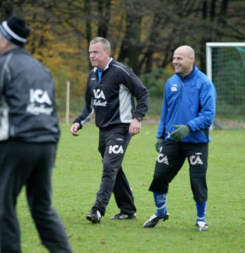 Jan Andersson, tränare och Magnus Svensson