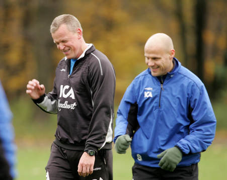 Jan Andersson, tränare och Magnus Svensson