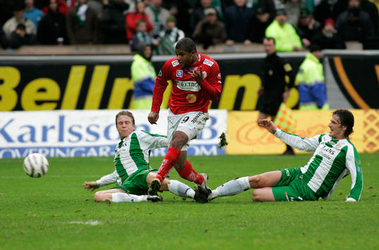 Dedé Anderson, Kalmar gör 3-0 mot HIF på sin gamla