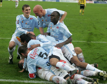 Peter Abelsson, Olof Persson och Jospeh Elanga, Malmö,