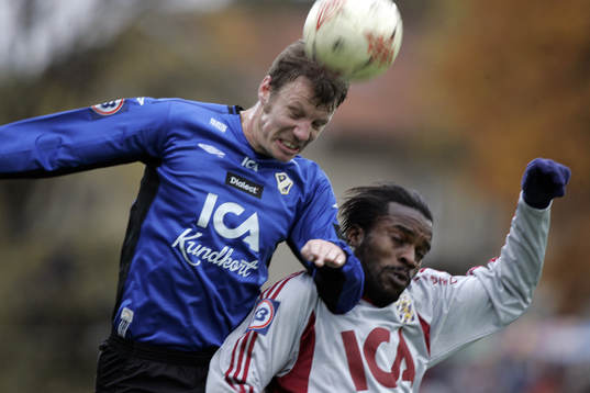 Joel Borgstrand, Halmstad och Peter Ijeh, Göteborg