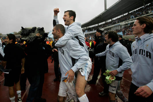 Afonso Alves och Thomas Olsson. (SM-guld, guld, jubel)