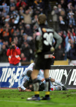 Malmö FF (SM-guld, guld, Svenska Mästare, jubel)