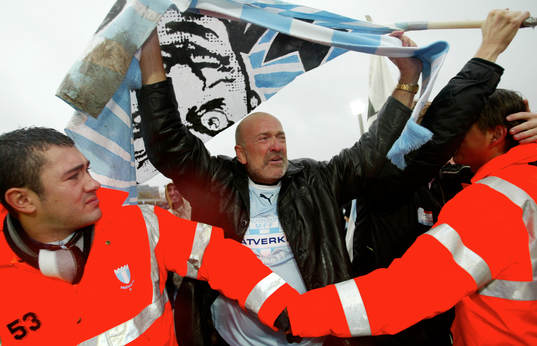 Malmö FF, supporter. (SM-guld, guld, Svenska Mästare,