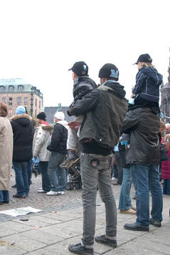 Mottagning av segrarna på Stortorget i Malmö. (SM-guld,