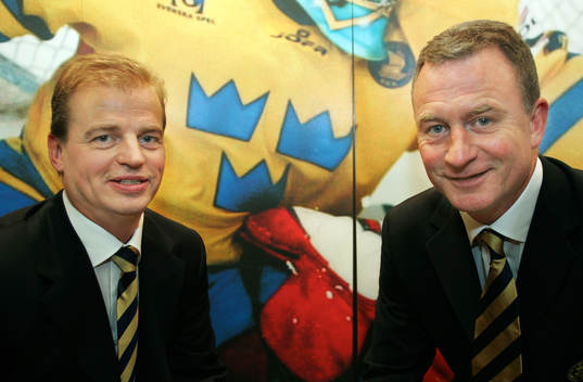 Bengt-Åke Gustafsson och Jan Karlsson, landslagscoacher i