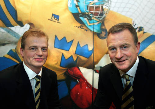 Bengt-Åke Gustafsson och Jan Karlsson, landslagscoacher i