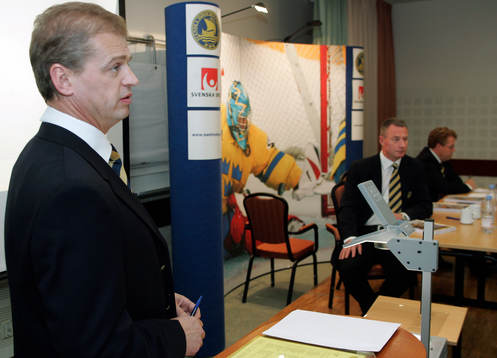 Bengt-Åke Gustafsson och Jan Karlsson, landslagscoacher i