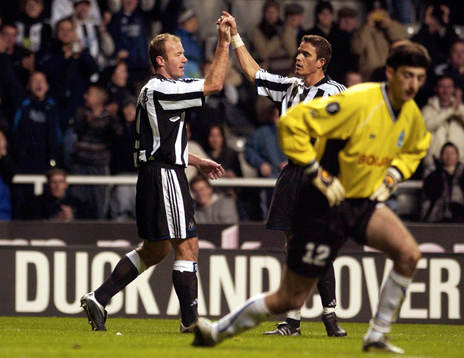 Alan Shearer, Newcastle, jubel