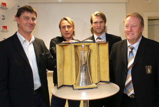 Kjell Jonevret, tränare och Andreas Johansson, Djurgården