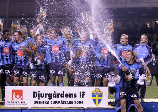 Djurgården firar i Champange