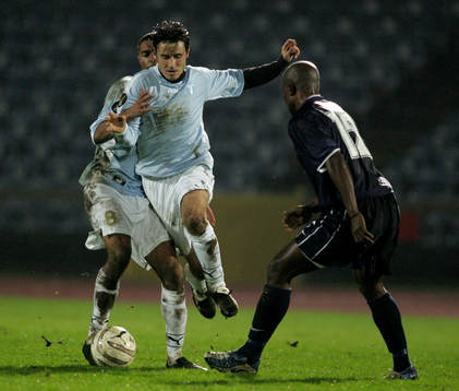 Afonso Alves och Yksel Osmanovski, Malmö och Andrew Tembo,
