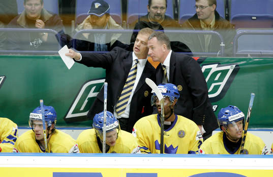 Bengt-Åke Gustafsson och Jan Karlsson, tränare, Sverige.,