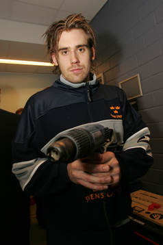 Henrik Zetterberg, Sverige, har tänt blåslampan