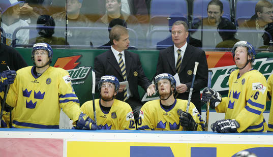 Mathias Tjärnqvist, Daniel Sedin, Bengt-Åke Gustafsson,