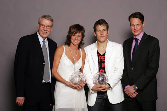 Årets nykommling, Gunnar Larsson, RF, Lotta Schelin,