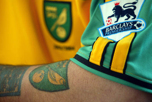 supporter, Tatuering, Norwich