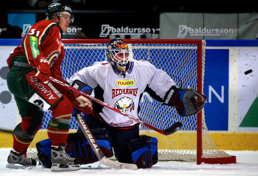 Per-Johan Axelsson, Frölunda och Målvakt Pasi Nurminen,