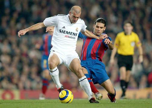 Rafael MARQUEZ, Barcelona och Zinedine ZIDANE, Real Madrid