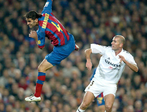 Rafael MARQUEZ, Barcelona och Zinedine ZIDANE, Real Madrid