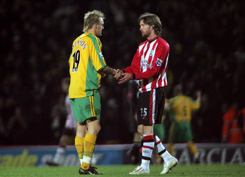 Fotboll, engelsk,  premier league Mathias Svensson, Norwich