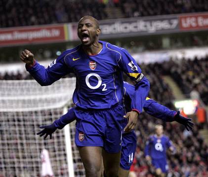 Patrick Vieira, Arsenal, jubel