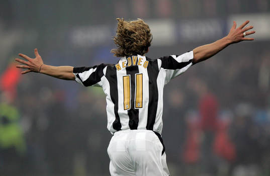 Pavel Nedved, Juventus. (jubel)