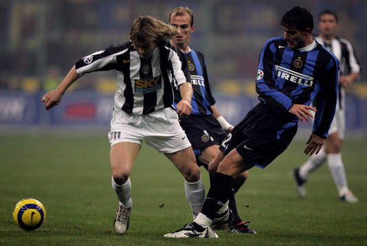 Pavel Nedved, Juventus och Ivan ramiro Cordoba, Inter