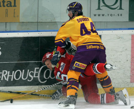 Robert Carlsson, Södertälje och Sheldon Souray, Färjestad
