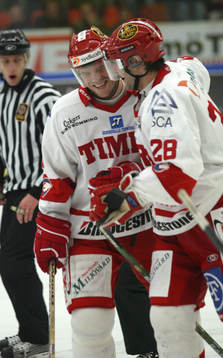 Fredrik Modin och Kent Manderville, Timrå, jubel